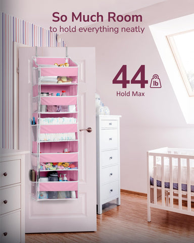 ULG pink door organizer ideal for toys and diapers