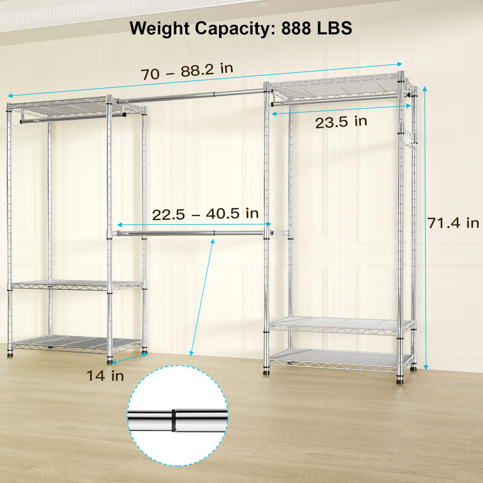 Ulif E1 anti-tip design enhances stability for busy bedrooms.