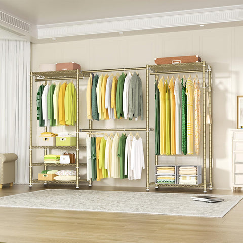 Ulif E1 scene with long hanging rod accommodates suits and coats efficiently