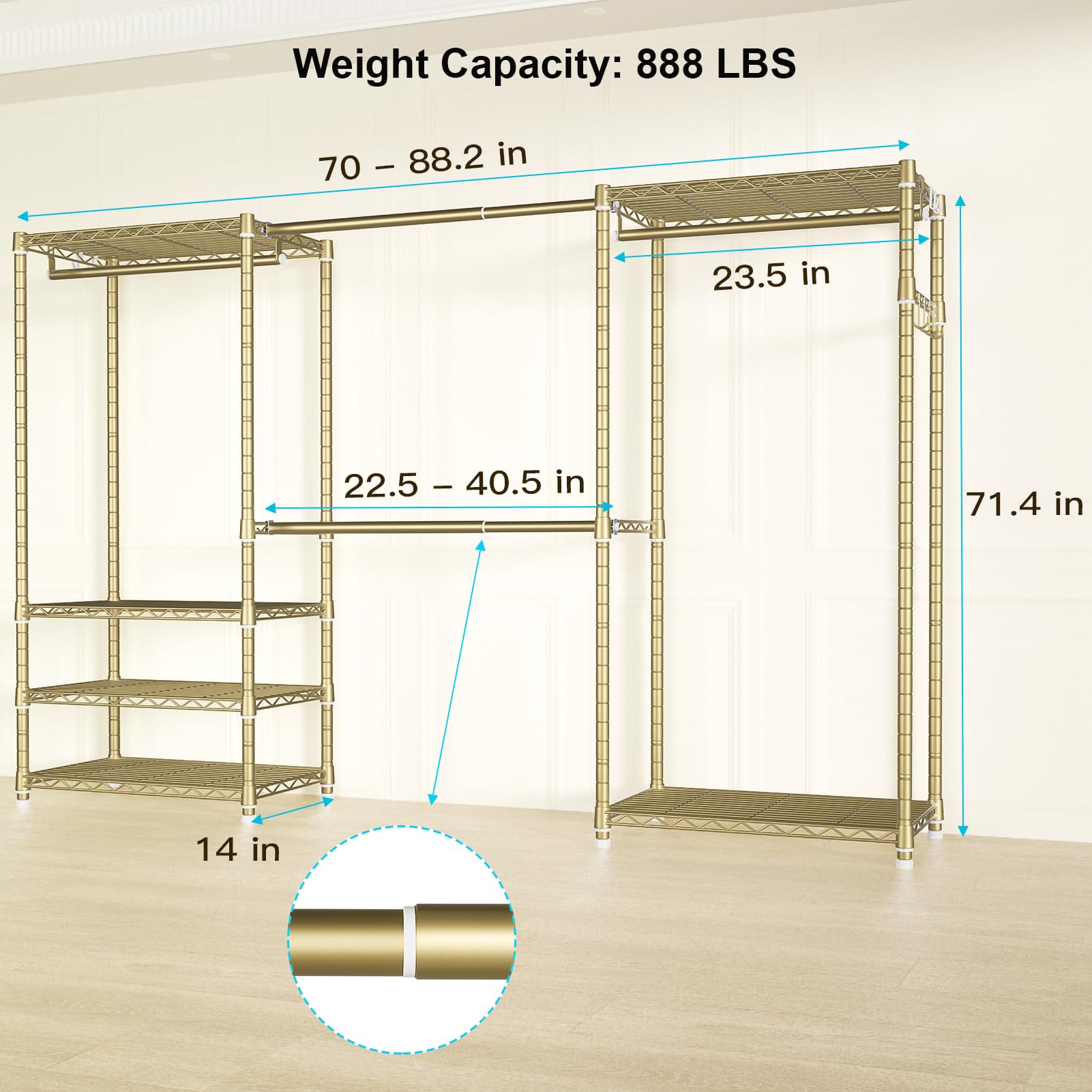 Ulif E1 easy tool-free assembly for quick wardrobe setup