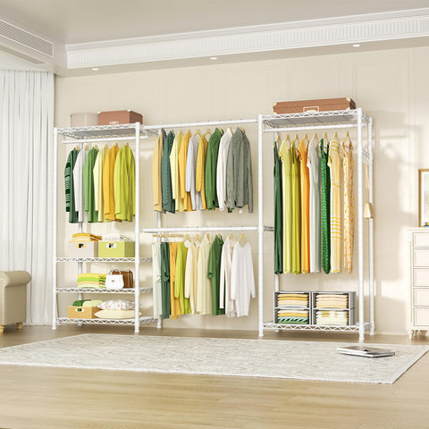 Ulif E1 six tiers adjustable shelves maximize space for folded items