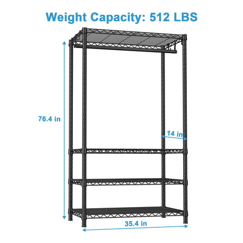 Ulif H4 four-tier design maximizing wardrobe space
