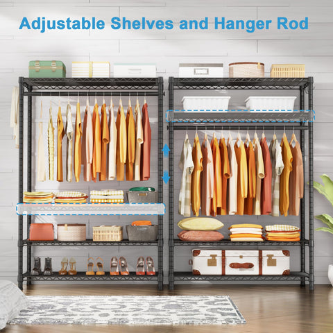 Ulif H4 Plus 4-tier rack supports heavy clothing loads