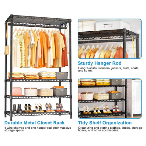 Ulif H4 Plus bedroom setup for organized clothes and coats