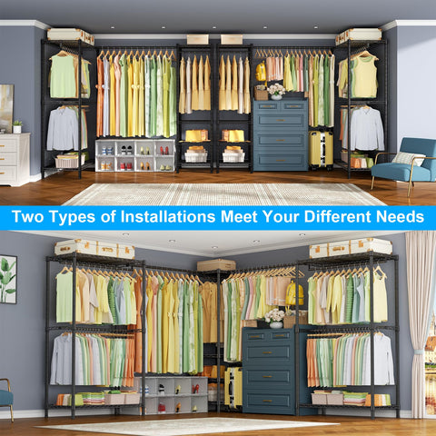 ULIFHOME E10L six-shelf configuration offers versatile storage options