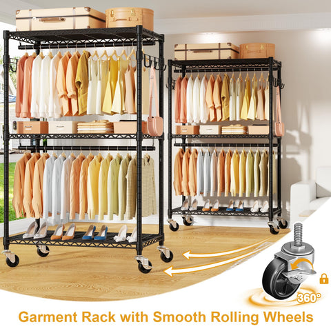 ULIFHOME P1 three wire shelves maximize vertical storage