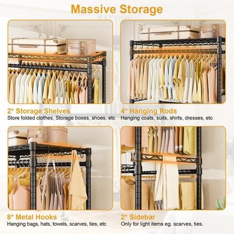 ULIFHOME P4 Plus in-use setup saves space while keeping clothes within easy reach