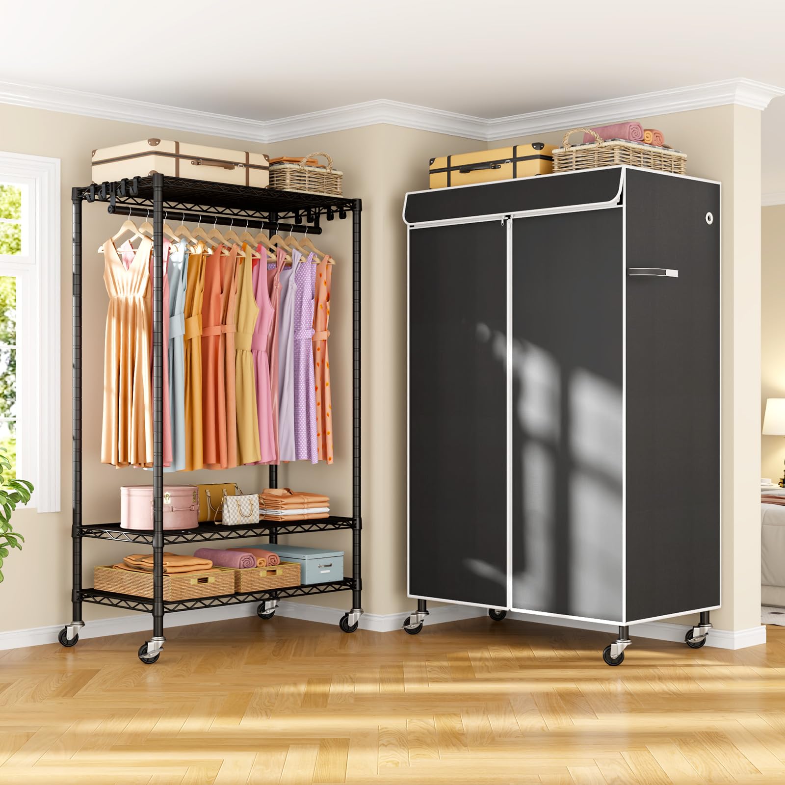 ULIFHOME P6C dustproof cover keeps garments clean during use