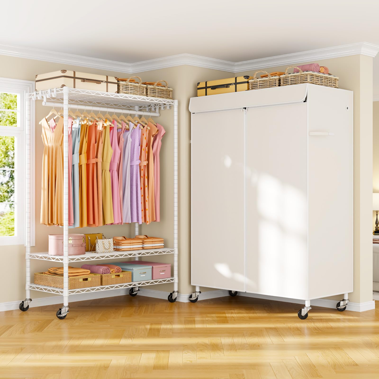 ULIFHOME P6C Plus in a bedroom closet setup demonstrating practical organization.