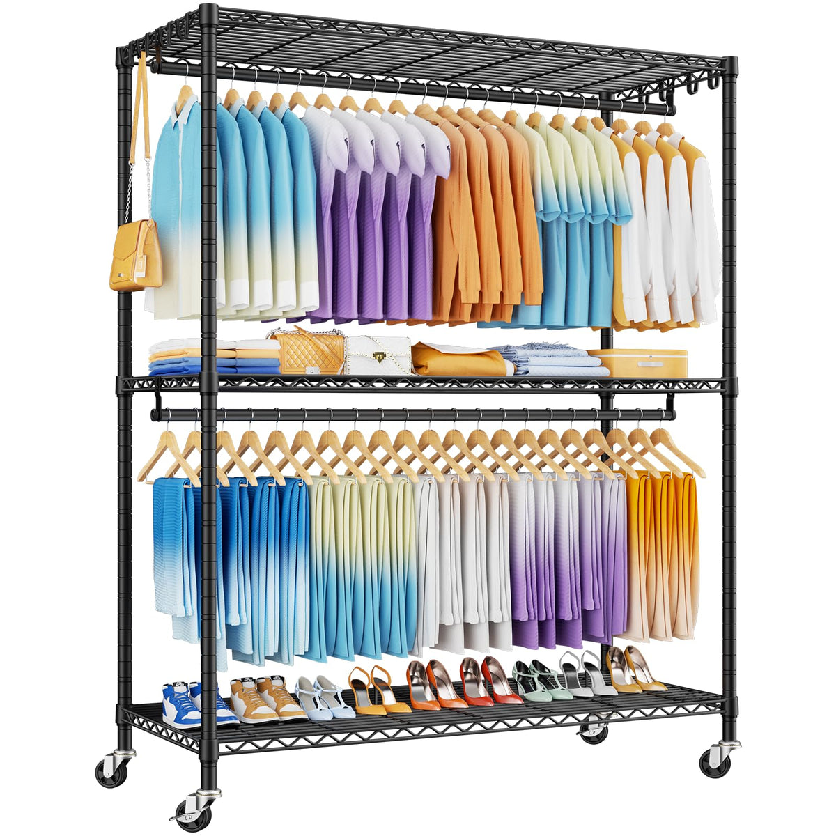 ULIFHOME P8 Max rack with extended width for extra storage.