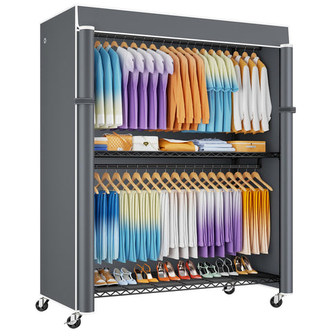 ULIFHOME P8C Max extended-width rack with ample apparel storage.