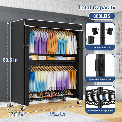 ULIFHOME P8C Max lockable wheels enable mobile placement with secure stability.