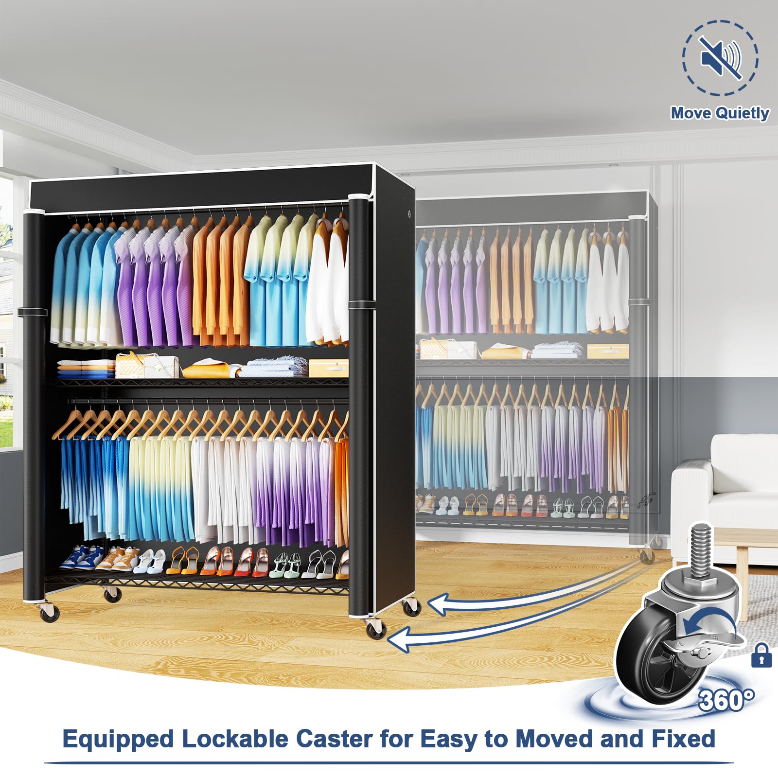 ULIFHOME P8C Max sturdy carbon steel frame delivers durability and reliable support.