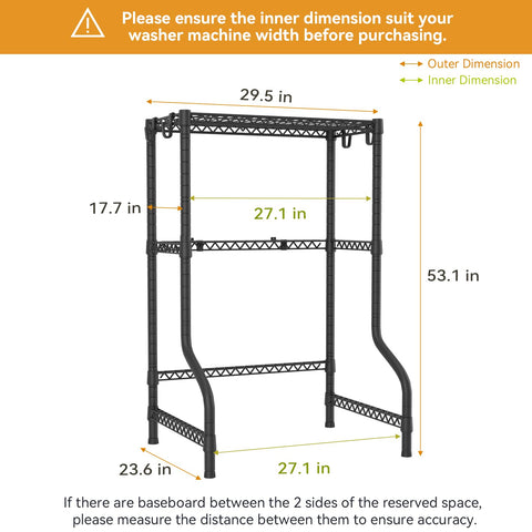 ULIFHOME U16 22mm-diameter poles ensure stability and longevity