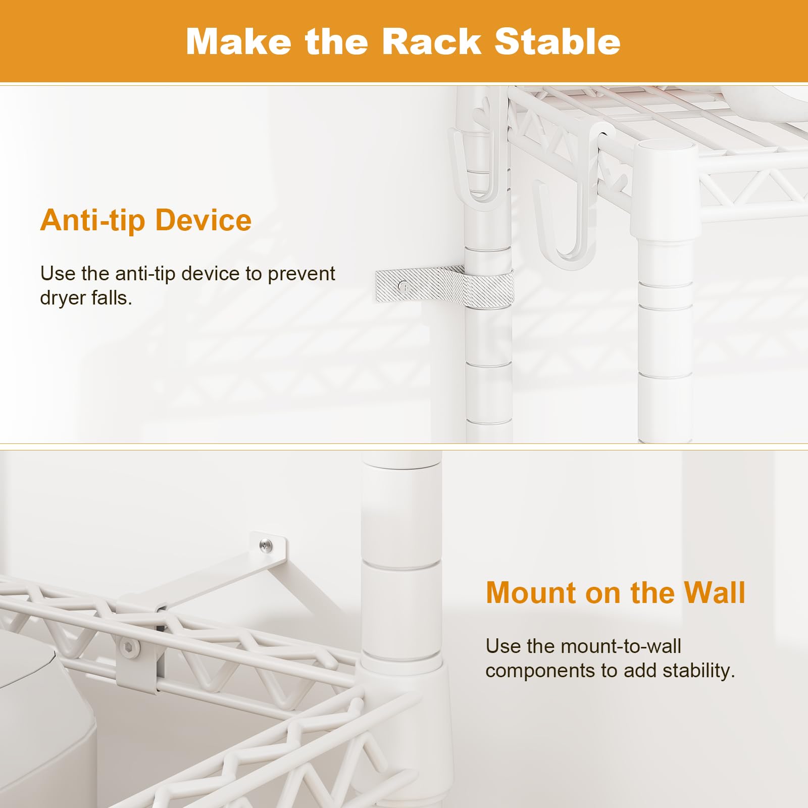 ULIFHOME U16 compact shelf area ideal for detergents and supplies.