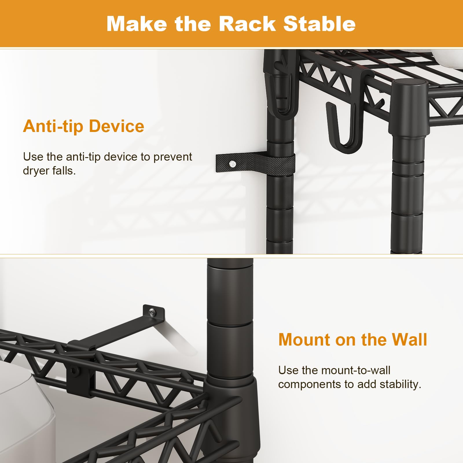 ULIFHOME U16 wall-mount iron plate provides secure fixing