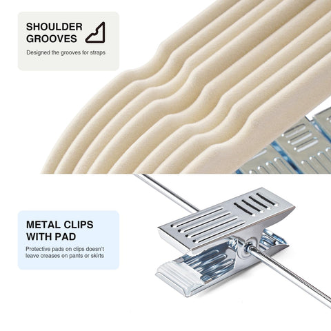 360 swivel hook on Ulimart velvet hangers for easy access from any angle