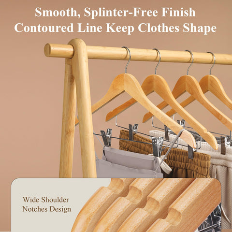 Ulimart adjustable clips pants hangers prevent slips and damage.