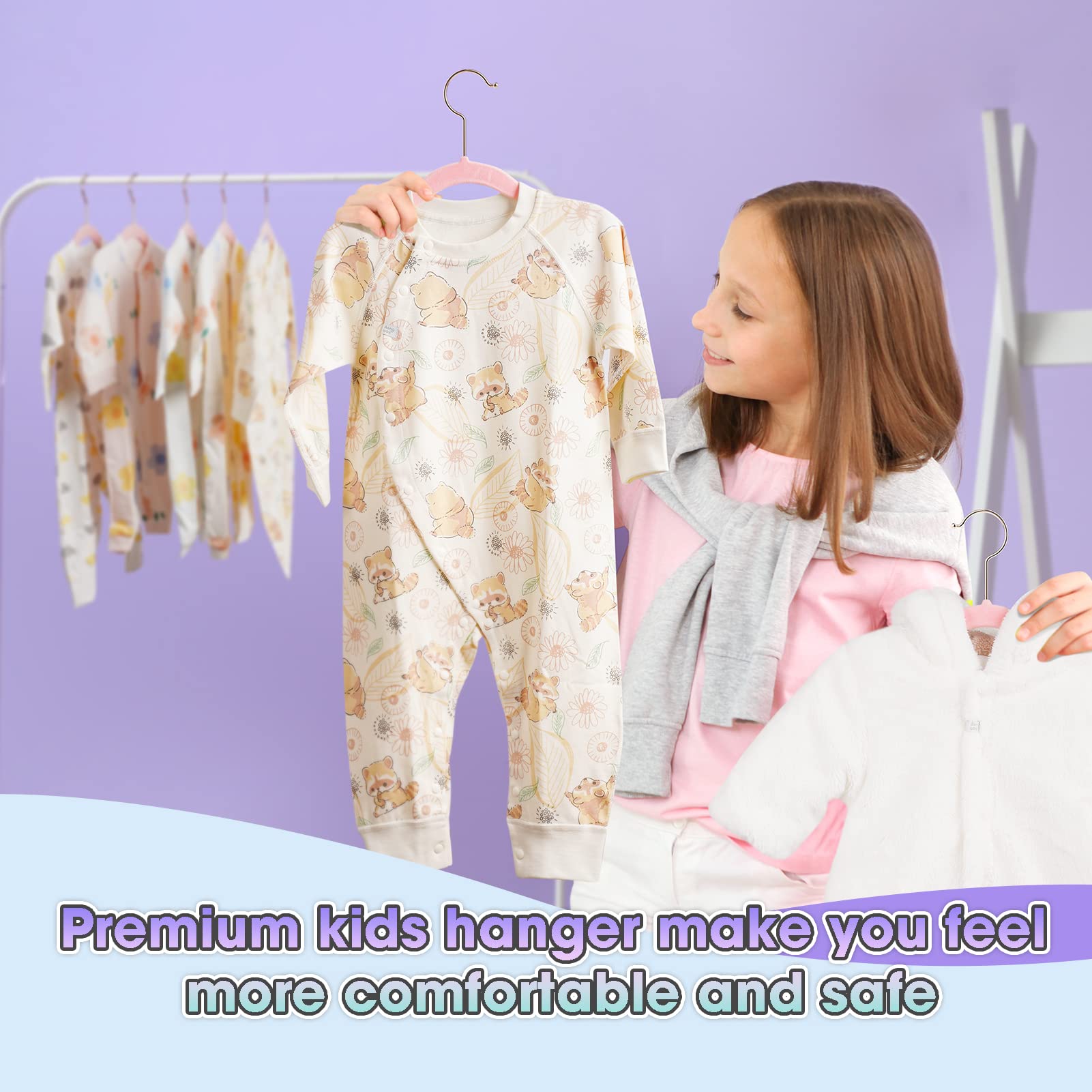 Ulimart arc-shaped shoulders preserve baby garment shape and prevent creasing