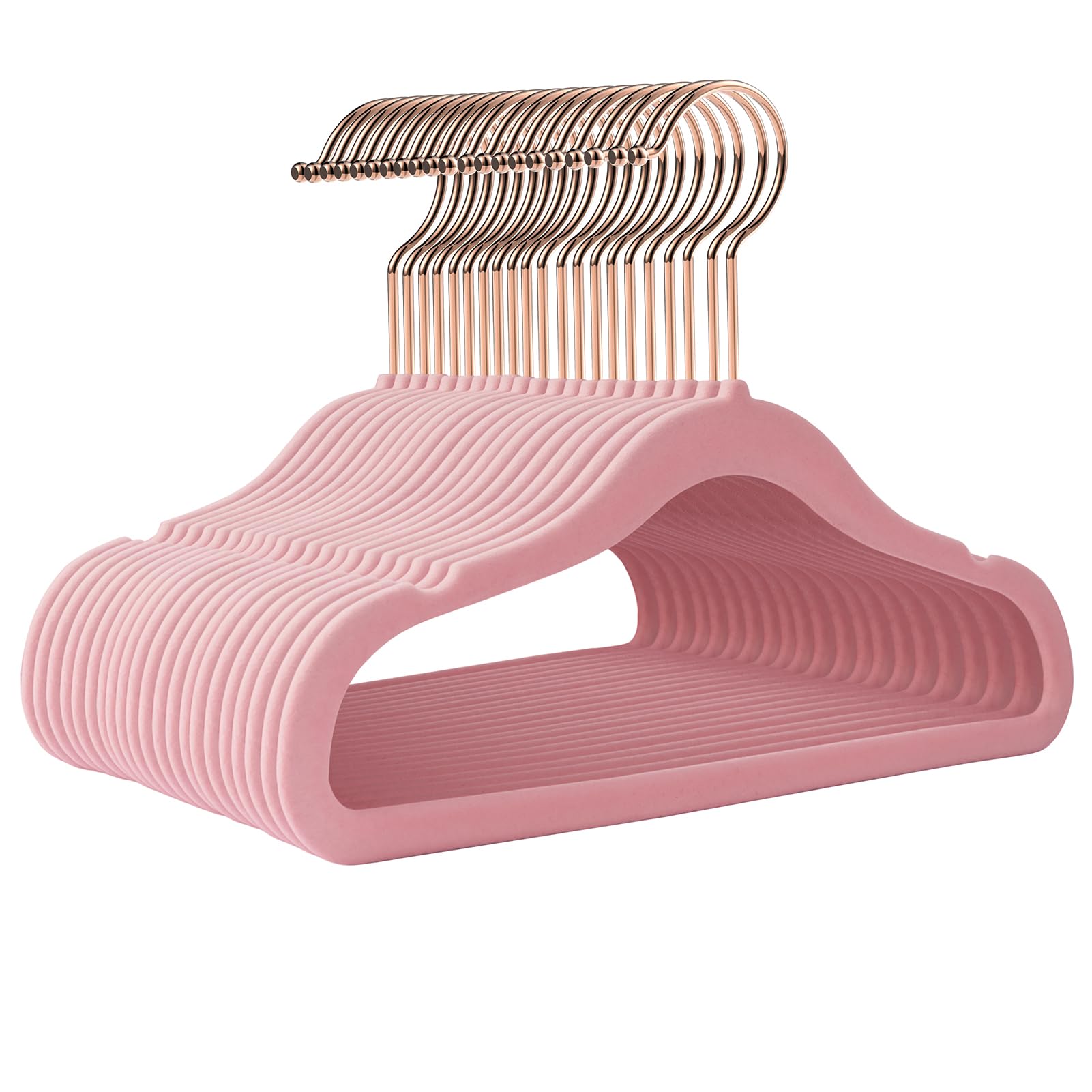 Ulimart baby hangers velvet 50-pack with non-slip surface keeps tiny outfits in place