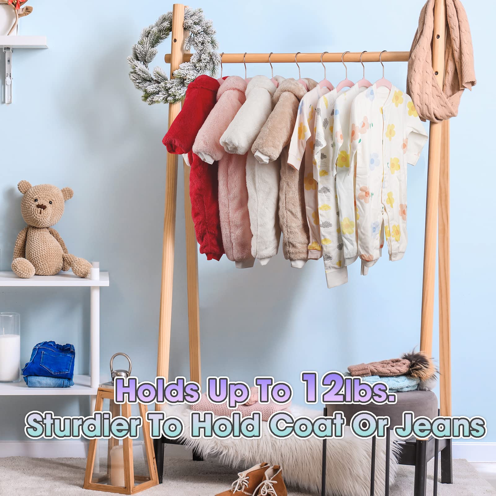 Ulimart closet-space-maximizer hangers streamline nursery storage and maximize space