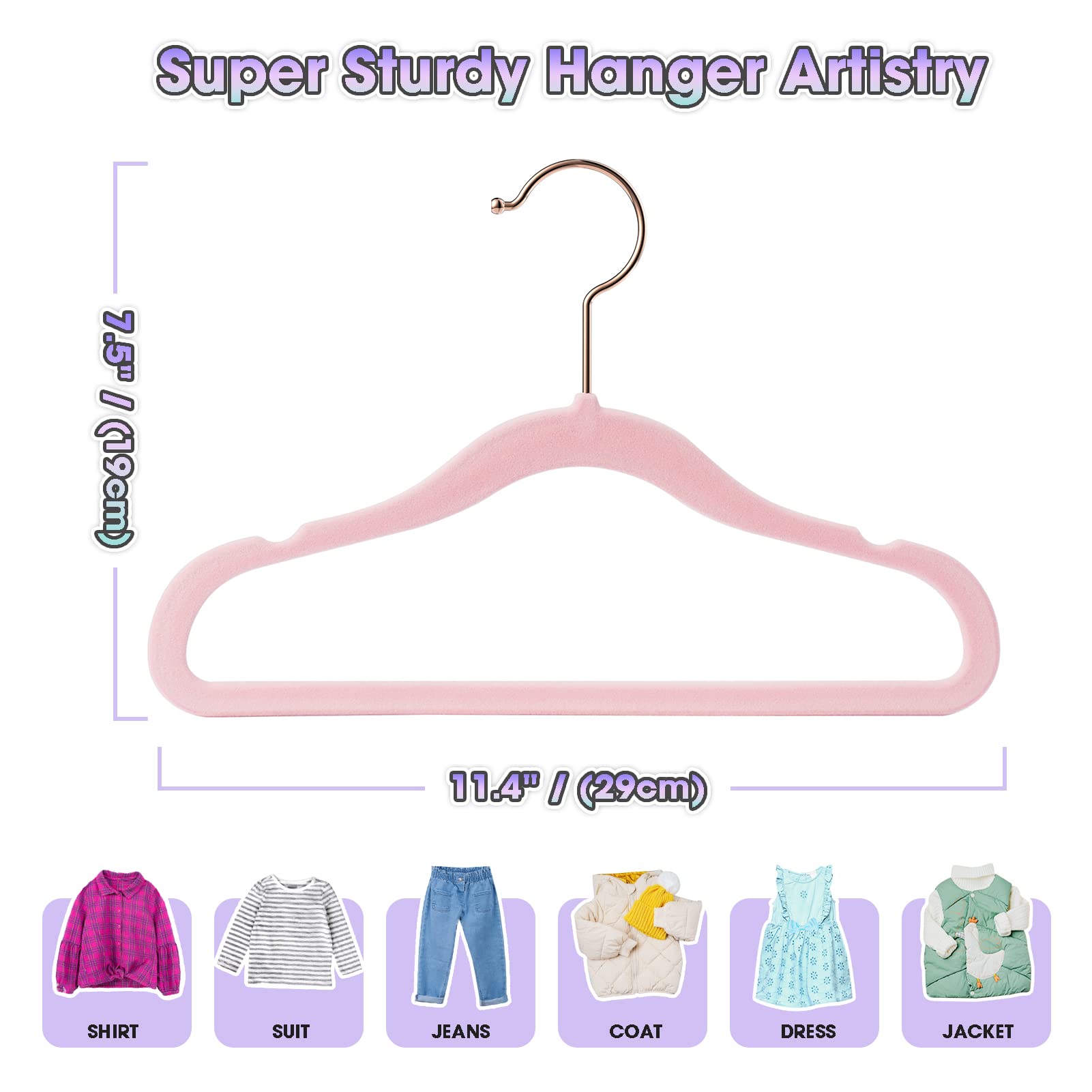 Ulimart durable kids hangers designed for infants and toddlers' wardrobes
