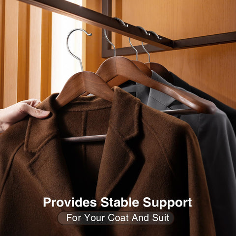 Ulimart walnut hanger finished with non-toxic coating for safe use