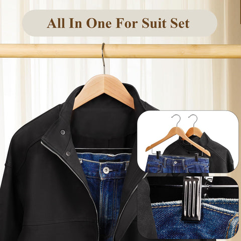 Ulimart two-in-one suit-set hangers keep outfits coordinated.