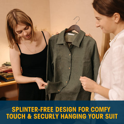 Ulimart slim profile hanger maximizes closet space.