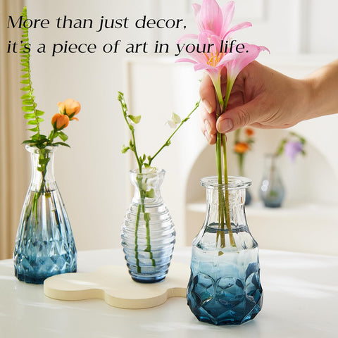 Ulodimi vintage crystal bud vase collection perfect for elegant displays