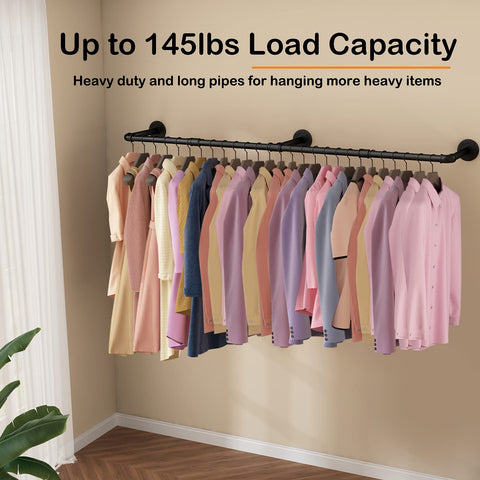 UlSpeed multi-purpose hanging rod holds clothes, belts, scarves, and more.