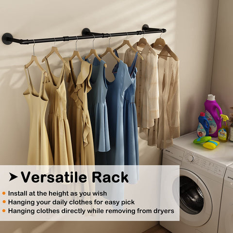 UlSpeed space-saving wall rack ideal for bedroom or entryway storage.