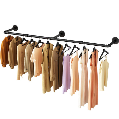 UlSpeed wall-mounted rack close-up shows industrial pipe design for modern storage.