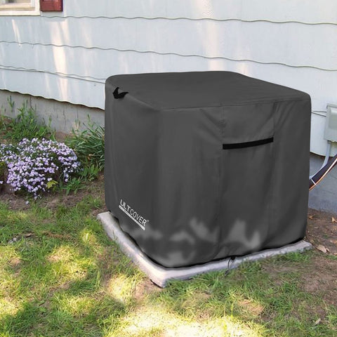 ULTCOVER full-coverage design protecting outdoor AC unit from elements