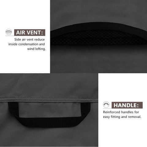 ULTCOVER vent and handles detail for airflow and easy adjustment