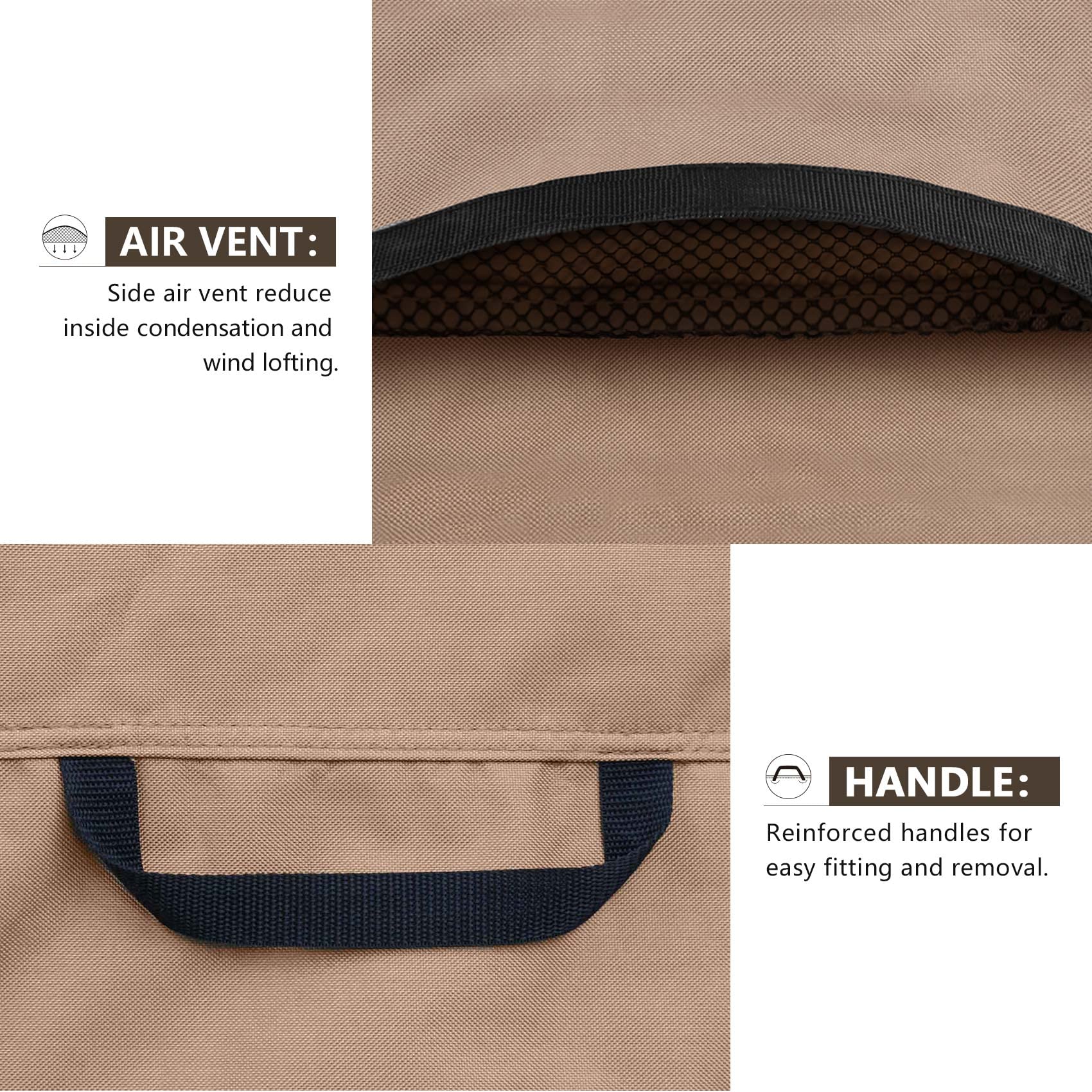 ULTCOVER wind-resistant setup with bottom clips and elastic draw cords.