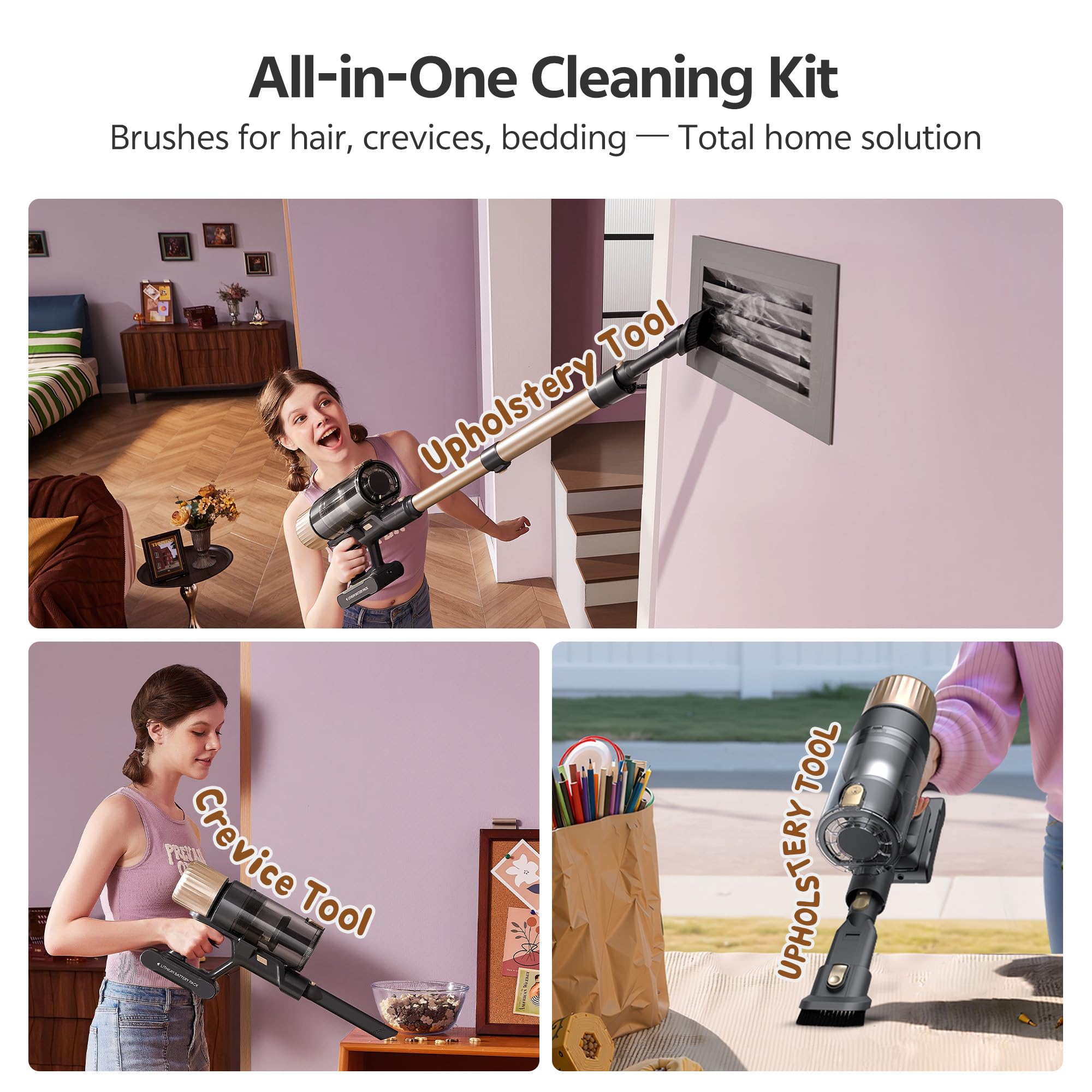 Ultenic self-standing vacuum for convenient parking between cleans
