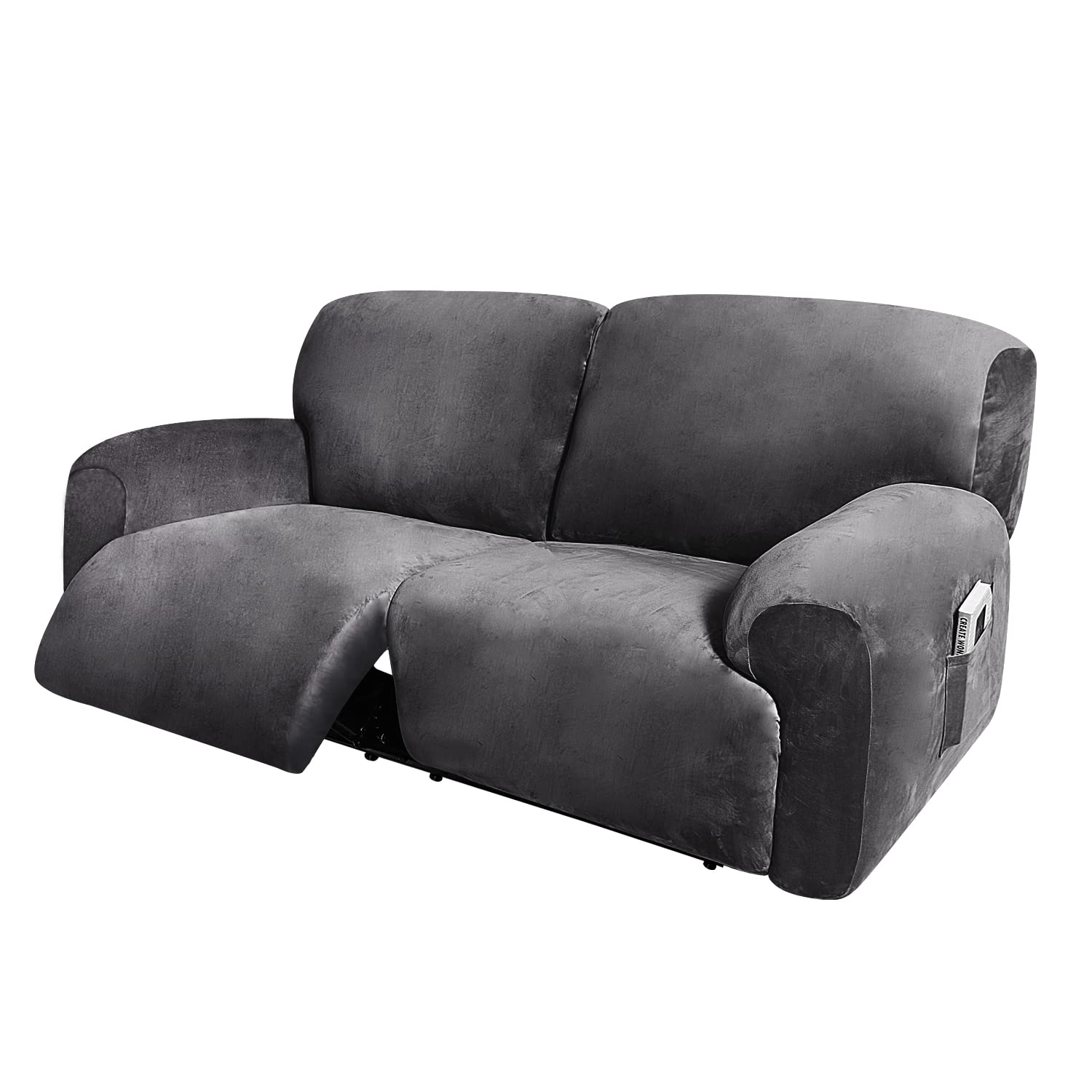 ULTICOR extra-wide slipcover front view for 75-100 inch sofas, snug fit.