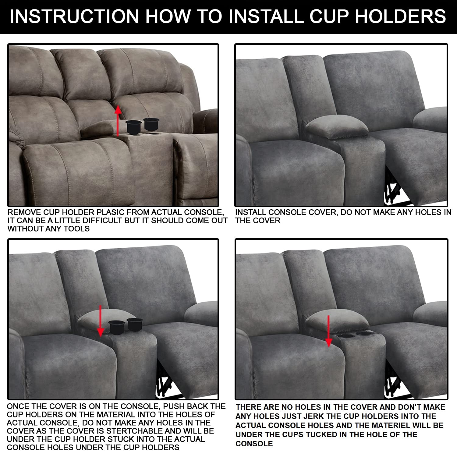 ULTICOR two-seat recliner sofa protector helps extend life and maintain color.