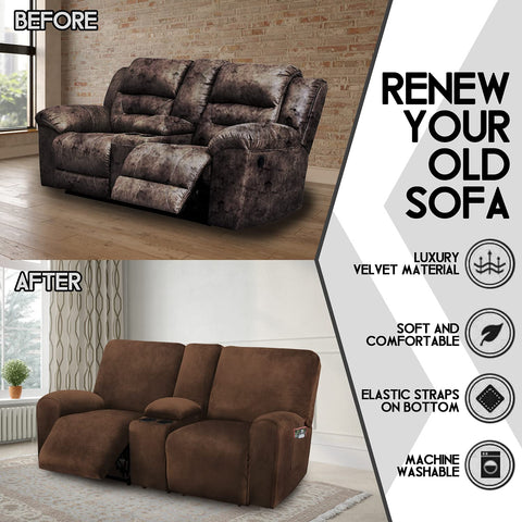 ULTICOR 8-piece design fits most sofas 60-77 inches with easy assembly.