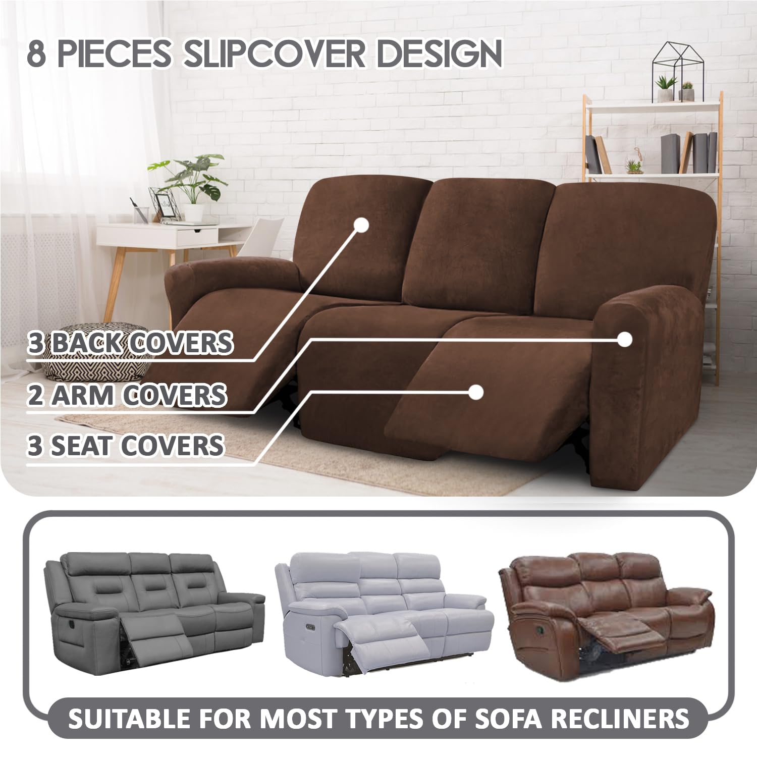 ULTICOR Velvet arm-piece right maintains edges and keeps upholstery clean.