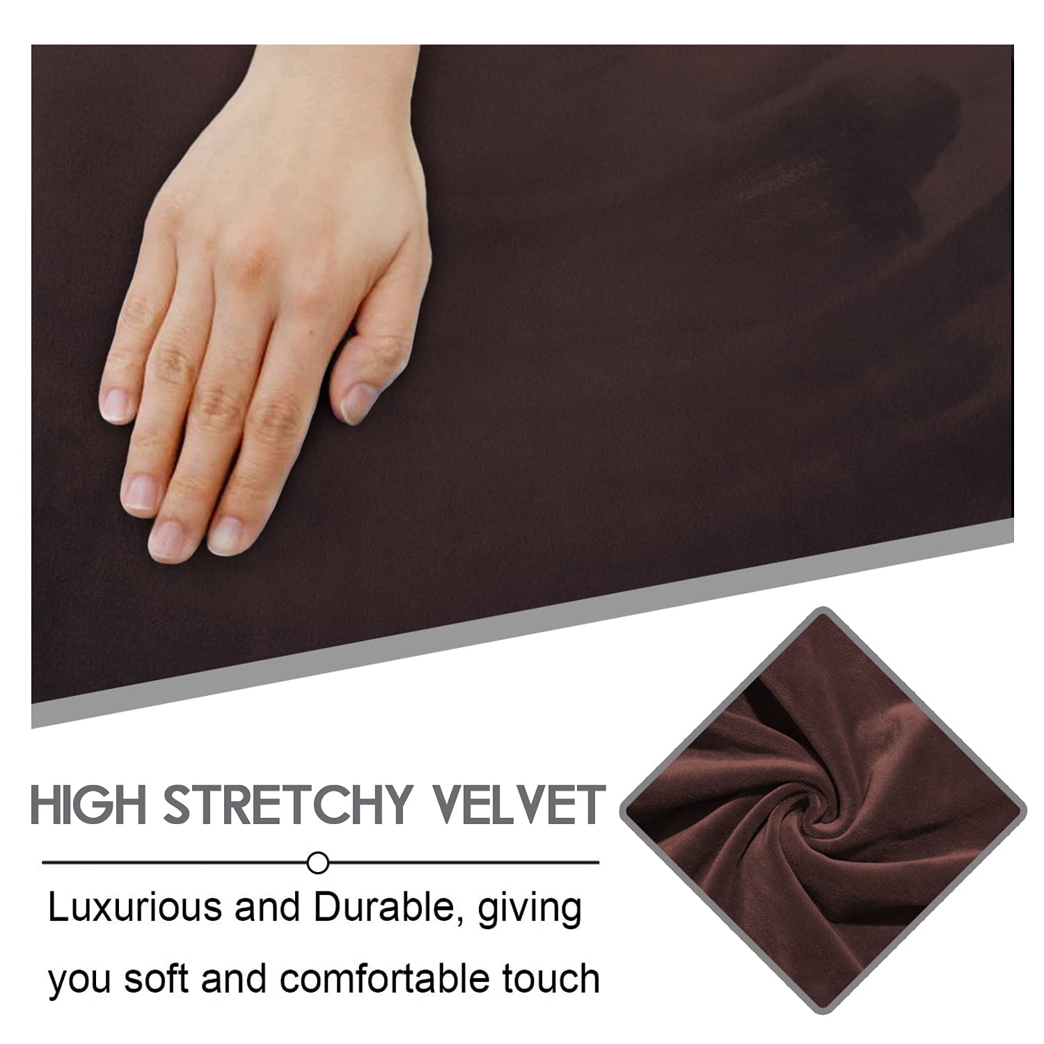 ULTICOR Velvet center-back piece 1 aligns the recliner cover.