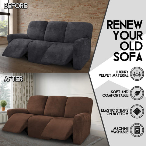 ULTICOR Velvet center-back piece 3 provides full coverage over cushions.
