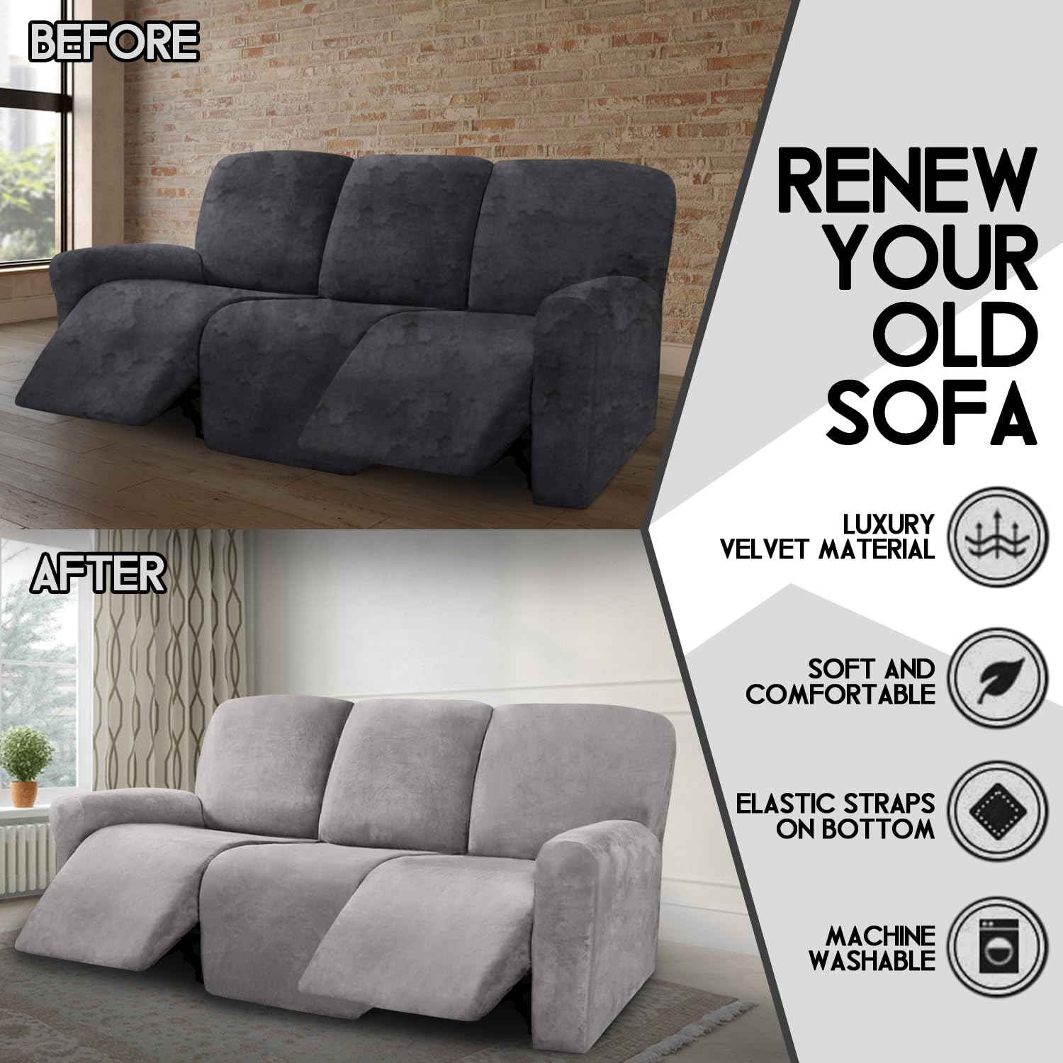 ULTICOR Velvet soft plush fabric adds luxurious feel