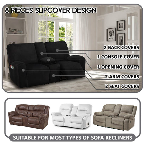 ULTICOR velvet stretch cover soft texture in black enhances comfort and style