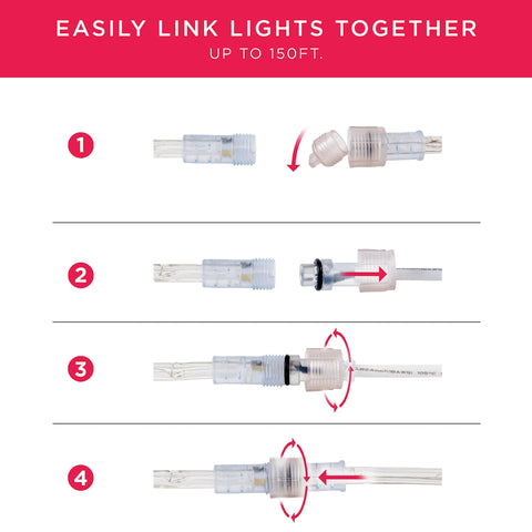 UltraPro Escape Rope Light linked setups provide scalable brightness across patios.