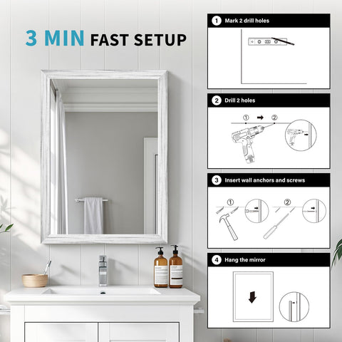 Ultrue quick-mount design demonstrates three-minute installation on a wall.