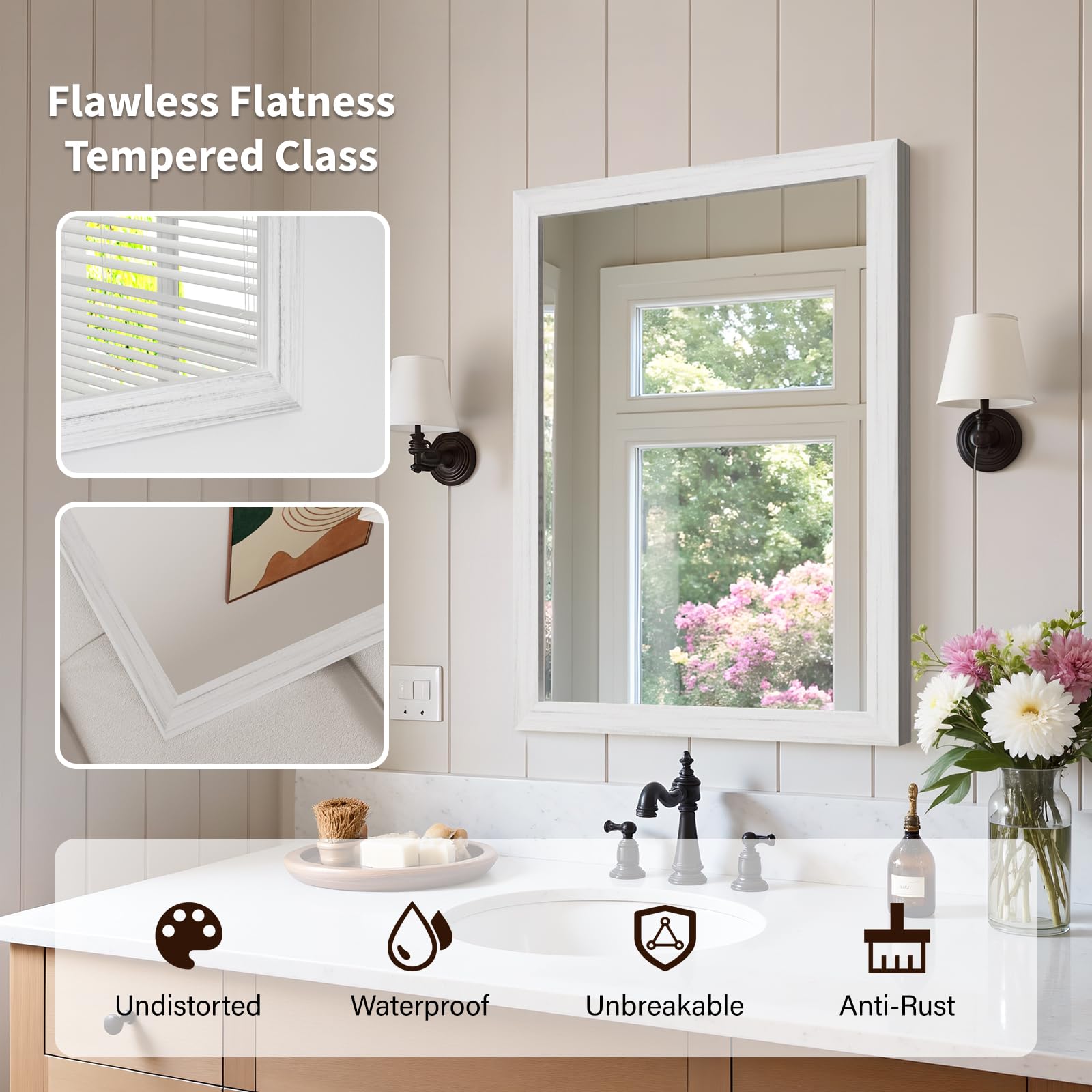 Ultrue brackets allow horizontal or vertical mounting for flexible layout.