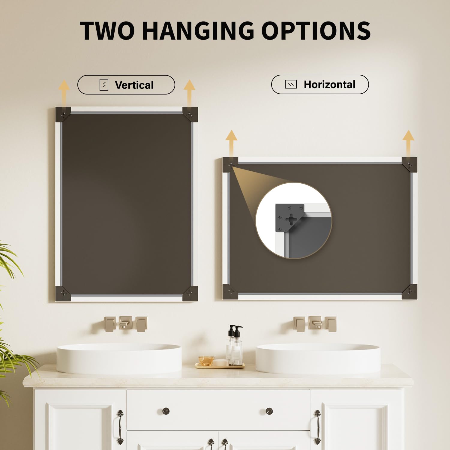 Ultrue multi-use mirror suitable for bathroom, bedroom, living room