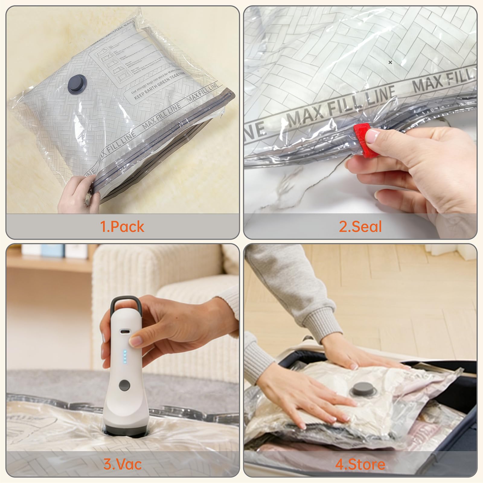 Ulycon 4500Pa suction with 140L/min airflow for fast compression